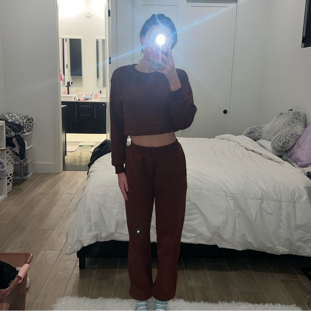 brown set shein